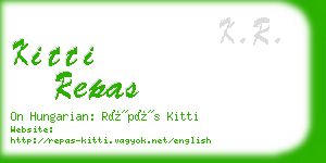 kitti repas business card